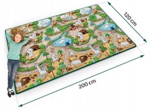 Vahust maalimismatt RICOKIDS RK-343, 200 x 120 x 0,3 cm