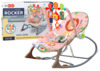 Vibreeriv kiik-lamamistool Lean Toys Lion, 2in1, roosa