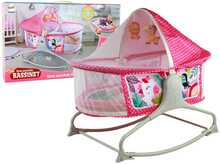 Lamamistool-kiik Lean Toys Rocker 2in1, roosa, 85x70x50 cm