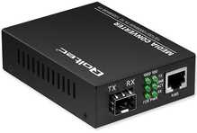 Qoltec meediakonverter SWITCH Ethernet 1x RJ45 1x SFP 1000Mb/s