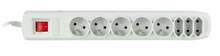 Pikendusjuhe Activejet APN-8G/1,5M-GR, 8 pistikupesa, hall