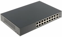Võrgulüliti Longse HT1612, 16 porti POE + 2 porti 10/100/1000MBps