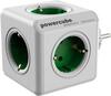 Võrgujagaja Allocacoc PowerCube Original, 5 pistikupesa, roheline