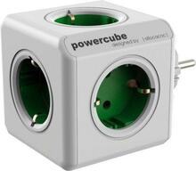 Võrgujagaja Allocacoc PowerCube Original, 5 pistikupesa, roheline