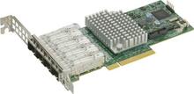 Võrgukaart Supermicro AOC-STG-I4S, sisemine Ethernet, 8 Gb/s, PCIe 3.0 x8, 10 Gigabit SFP+ x4