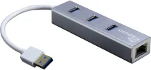 Võrguadapter Inter-Tech Argus IT-310-S, USB-A, Gigabit Ethernet, hõbe
