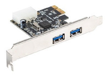 Laienduskaart Lanberg PCE-US3-002, PCI Express, 2 porti USB 3.1 Gen1
