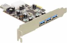 Laienduskaart Delock 89377, PCI Express x1, 6 välist + 1 sisemine USB 3.0