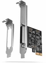 PCIe kontroller Axagon PCEA-P1N, 1 port, LPT, hõbe