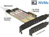 Võrgukaart Delock 89630, PCIe x4, M.2 Key B ja M, madal profiil