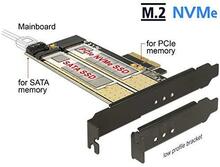 Võrgukaart Delock 89630, PCIe x4, M.2 Key B ja M, madal profiil