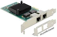 Võrgukaart Delock PCI Express x1, 2 x RJ45, Gigabit LAN, i350