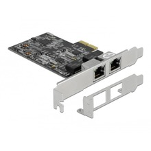 Võrgukaart Delock 89530, PCI Express x2, 2 x RJ45, 2.5 Gigabit LAN, RTL8125