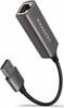 Võrguadapter Axagon ADE-TR, USB 3.2 Gen 1, Gigabit Ethernet, 0.150 m, titaanhall