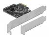 SATA kaart Delock 2 Port, PCI Express, madal profiil