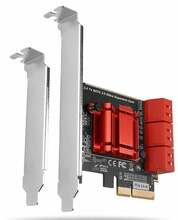 SATA III PCI-Express kontroller Axagon PCES-SA6, 6 kanalit, sisemised SATA pordid