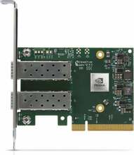 Võrguadapter Mellanox ConnectX-6 Lx MCX631102AN-ADAT, 25 GbE, kahe pordiga, SFP28, PCIe 4.0 x8, roheline
