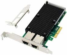 Võrgukaart MicroConnect X550-T2, Dual-10GbE, PCIe x4