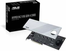 Laienduskaart ASUS Hyper M.2 X16 Gen 4, PCIe 4.0 x16, hõbedane