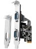 Võrgukaart Axagon PCEA-S2N, PCI-Express, 2 serial porti, 250 kbps
