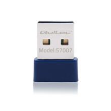 Juhtmevaba WiFi ja Bluetooth adapter Qoltec 57007, USB, 150 Mbps