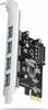 USB kaart AXAGON PCEU-430RS, 4x USB 5Gbps, PCIe