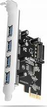 USB kaart AXAGON PCEU-430RS, 4x USB 5Gbps, PCIe