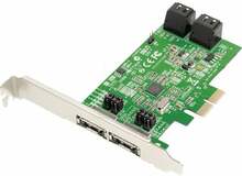 RAID kontroller Dawicontrol DC-624E, PCI Express 2.0 x2, 4 kanalit SATA 3, 2x eSATA