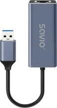 Adapter Savio AK-83, USB-A 3.1 Gen 1 – RJ-45, Gigabit Ethernet
