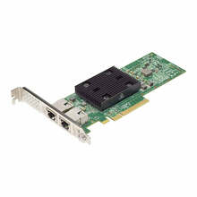 Võrguadapter Dell Broadcom 57416, kahe pordiga, 10 Gb, Base-T, PCIe, madal profiil