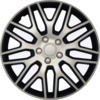 Rataste katted Alburnus Dakar R14, hõbe/must, 4 tk