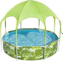 Raamiga bassein Bestway Splash In Shade 56432, 244 x 51 cm, roheline