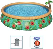 Täispuhutav bassein Bestway Fast Set Paradise Palms, 457x84 cm