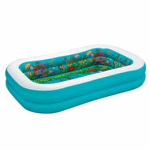 Täispuhutav lastebassein Bestway 3D Multicolour, 262 x 175 x 51 cm, 2 inimest
