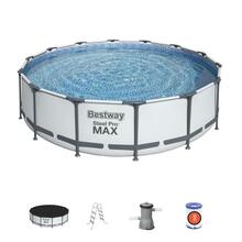 Karkassbassein Bestway Steel Pro MAX 56950, 427 x 107 cm, 13030 L, valge/hall