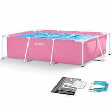 Karkassbassein Intex Small Frame Familiar 28266, 220x150x60 cm, roosa