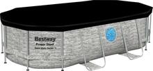 Raamiga bassein Bestway Power Steel 56714, 427 x 250 x 100 cm, hall, 7250 L