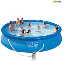 Täispuhutav bassein Intex Easy Set 28158NP, 457 x 84 cm, sinine, filtriga