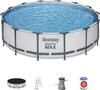 Karkassbassein Bestway Steel Pro MAX 56950, 427 x 107 cm, 13030 L, valge/hall