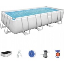 Karkassbassein Bestway Power Steel 488x244x122 cm, hall