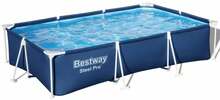 Raamiga bassein Bestway Steel Pro Frame 56404, 300 x 201 x 66 cm, sinine/valge, 3300 L