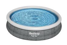 Bassein täispuhutav Bestway Fast Set 57443, 366x76 cm, 5377 l, hall