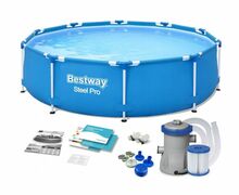 Karkassbassein Bestway Steel Pro 56681, 366 x 76 cm, 6473 L, sinine