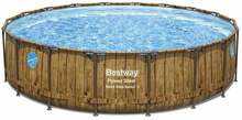 Raamiga bassein Bestway Power Steel Swim Vista II 56977, 549 x 122 cm, pruun