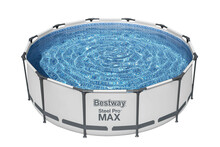 Karkassbassein Bestway Steel Pro Max 56418, 366 x 100 cm, valge/hall, 9150 L