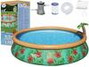 Täispuhutav bassein Bestway Fast Set Paradise Palms 57416, 457x84 cm, 9677 l, roheline