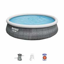 Täispuhutav bassein Bestway Fast Set 57372, 457 x 84 cm, 12362 L, hall