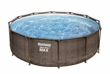 Karkassbassein Bestway Steel Pro Max 56709, 366 x 100 cm, pruun, 9150 L