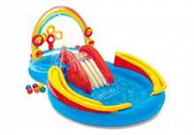 Täispuhutav mängukeskus Intex Rainbow Ring Play Center 57453, 297x193x135 cm, 381 l