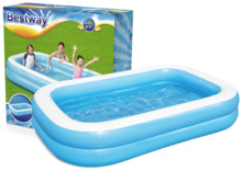 Täispuhutav bassein Bestway Family 54006, 262 x 175 x 51 cm, sinine/valge